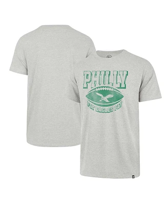 Men's '47 Brand Gray Distressed Philadelphia Eagles Regional Franklin T-shirt