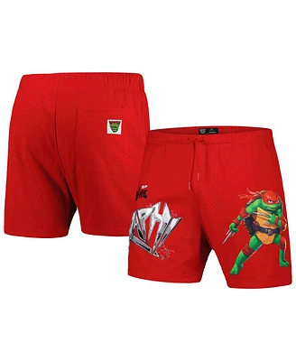 Men's Freeze Max Red Teenage Mutant Ninja Turtles Raph Defender Mesh Shorts