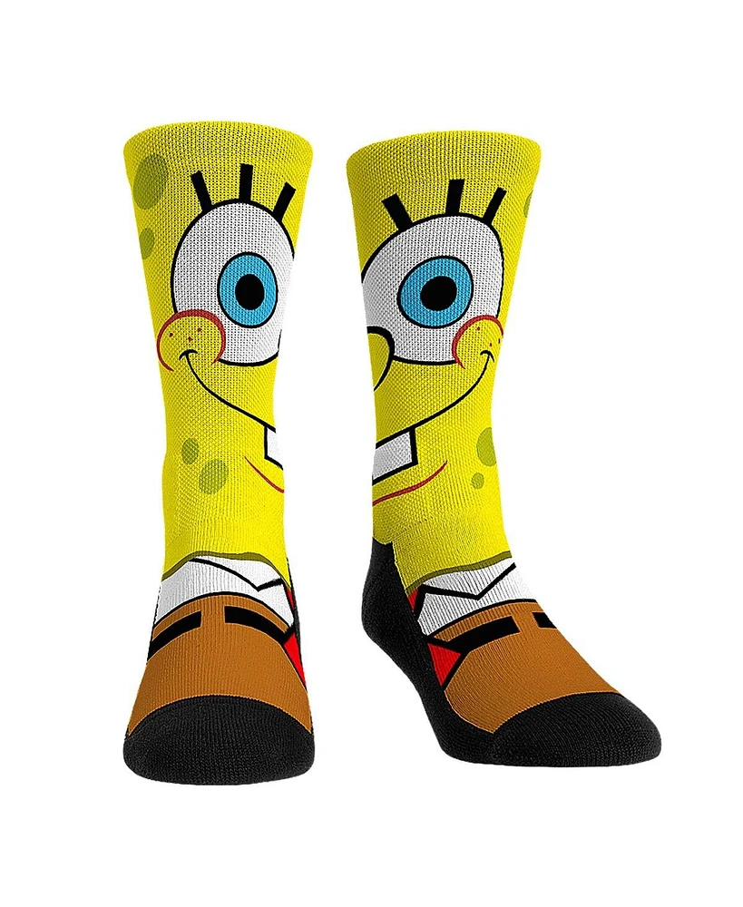 Men's and Women's Rock 'Em Socks SpongeBob SquarePants Split Face Crew