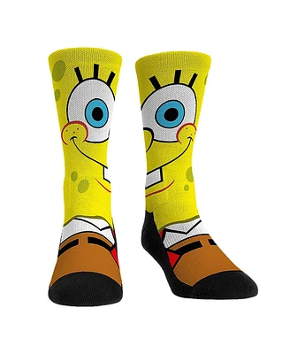 Men's and Women's Rock 'Em Socks SpongeBob SquarePants Split Face Crew