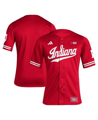 Men's adidas Crimson Indiana Hoosiers Reverse Retro Replica Baseball Jersey