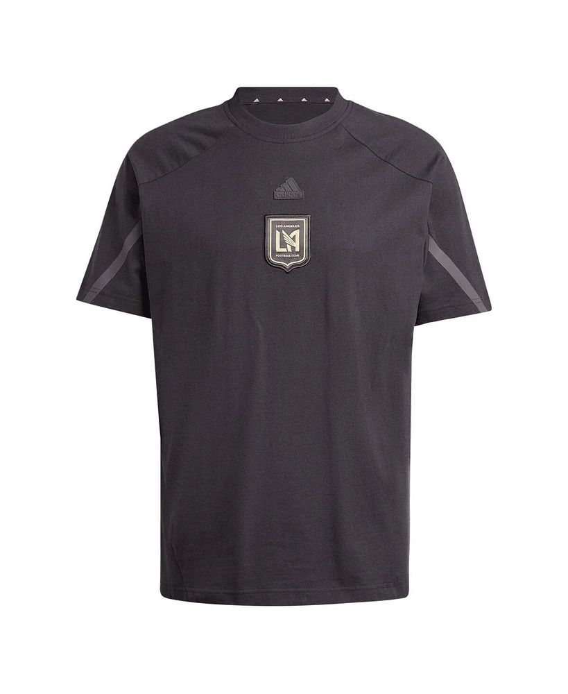 Adidas Men's Black Lafc 2024 Travel Raglan T-Shirt