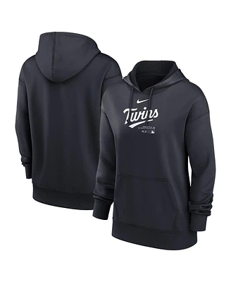 Women's Nike Navy Minnesota Twins Authentic Collection Performance Pullover Hoodie