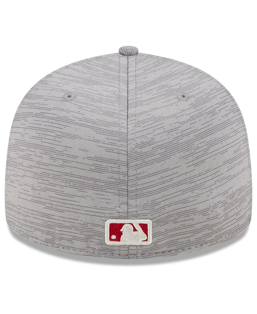 Men's New Era Los Angeles Angels 2024 Clubhouse Low Profile 59FIFTY Fitted Hat