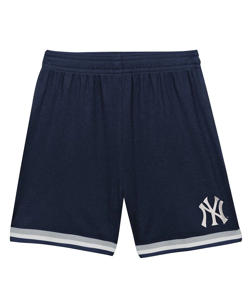 Toddler Boys and Girls Fanatics Navy New York Yankees Field Ball T-shirt Shorts Set