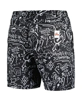 Men's Freeze Max Black The Simpsons Bart Sketch Shorts