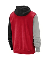 Men's Nike Red, Black Team Usa Colorblock Club Pullover Hoodie