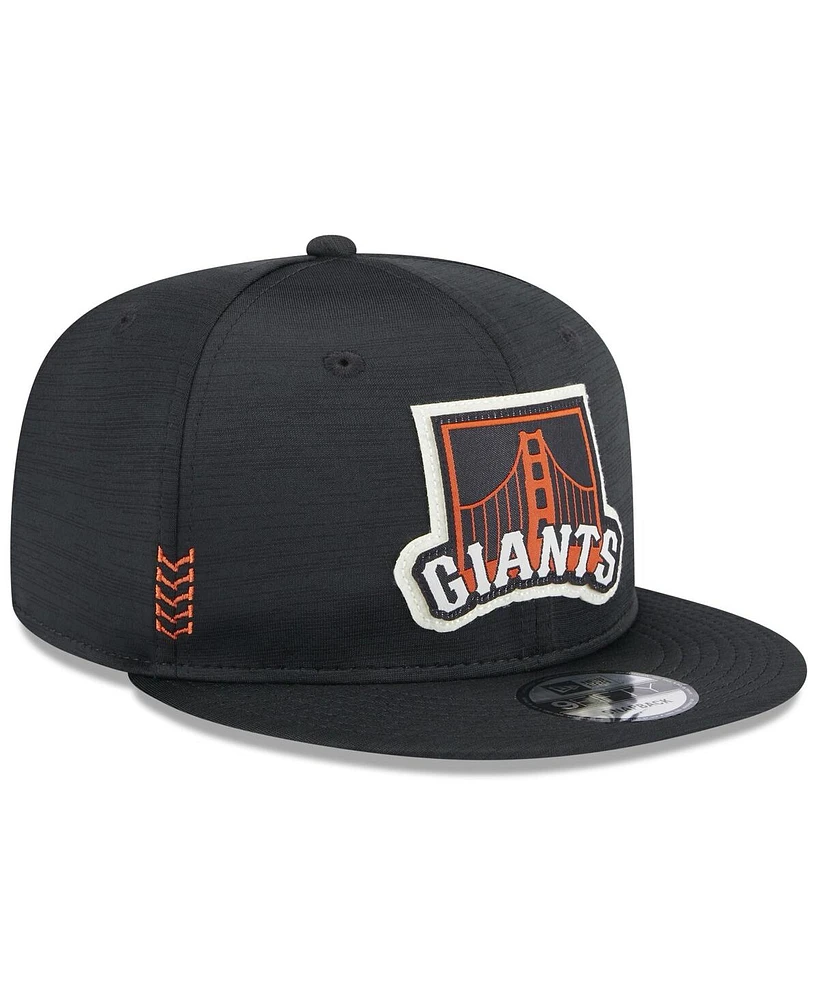 Men's New Era Black San Francisco Giants 2024 Clubhouse 9FIFTY Snapback Hat