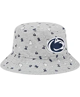 Toddler Boys and Girls New Era Heather Gray Penn State Nittany Lions Critter Bucket Hat