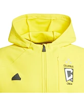 Men's adidas Yellow Columbus Crew 2024 Anthem Travel Full-Zip Jacket