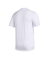 Men's adidas x Rich Mnisi Pride Collection White Louisville Cardinals Pregame Aeroready T-shirt