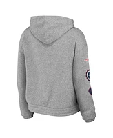 Women's Wear by Erin Andrews Heather Gray New England Patriots Full-Zip Hoodie