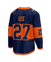 Men's Fanatics Anders Lee Navy New York Islanders 2024 Nhl Stadium Series Breakaway Player Jersey