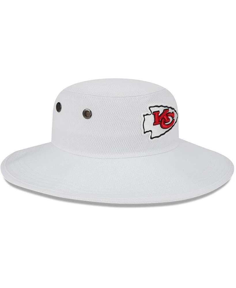 Men's New Era White Kansas City Chiefs 2023 Nfl Training Camp Panama Bucket Hat