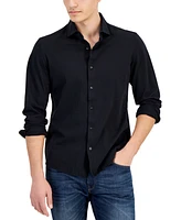 Michael Kors Men's Slim-Fit Stretch Pique Button-Down Shirt