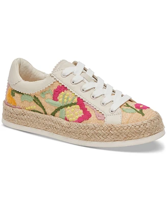 Dolce Vita Women's Azalia Floral Crochet Espadrille Lace-Up Sneakers