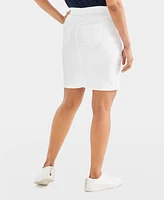 Style & Co Women's Denim Stretch Pull-On Skirt, Created for Macy's