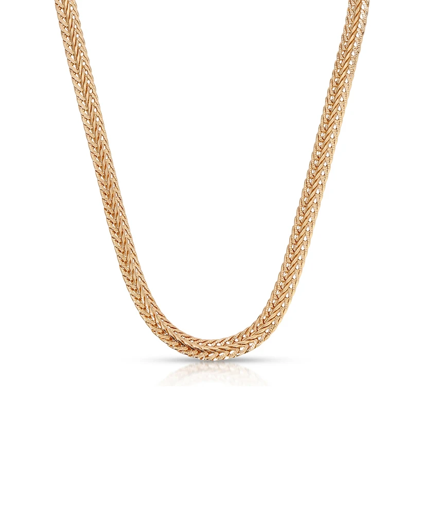 Ettika Woven 18k Gold Plated Chain Necklace