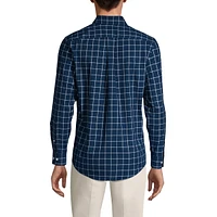 Lands' End Men's Tailored Fit No Iron Twill Long Sleeve Shirt