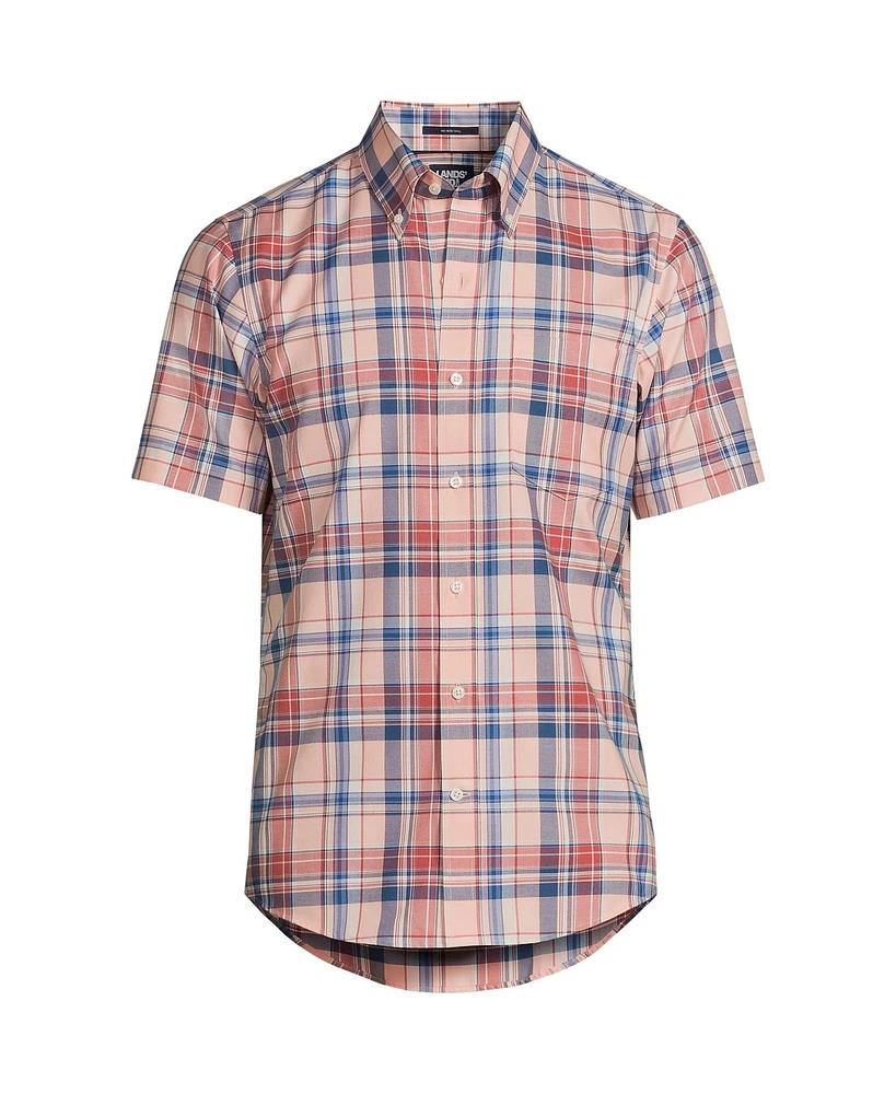 Lands' End Men's Short Sleeve No Iron Twill Shirt