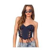 Women's Mckenna lace up corset Top