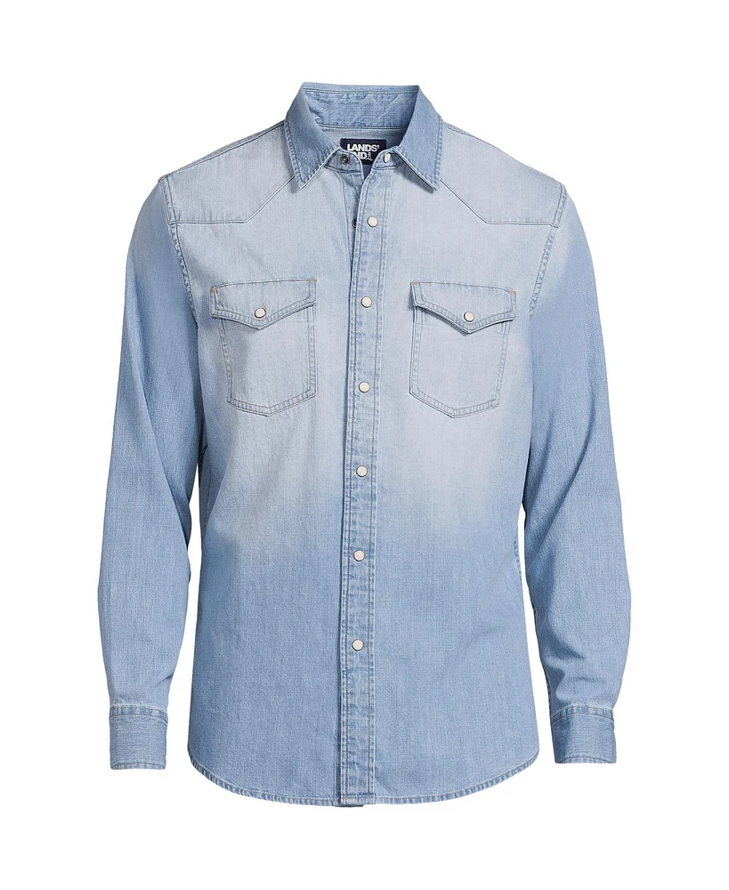 Lands' End Men's Western Shirt