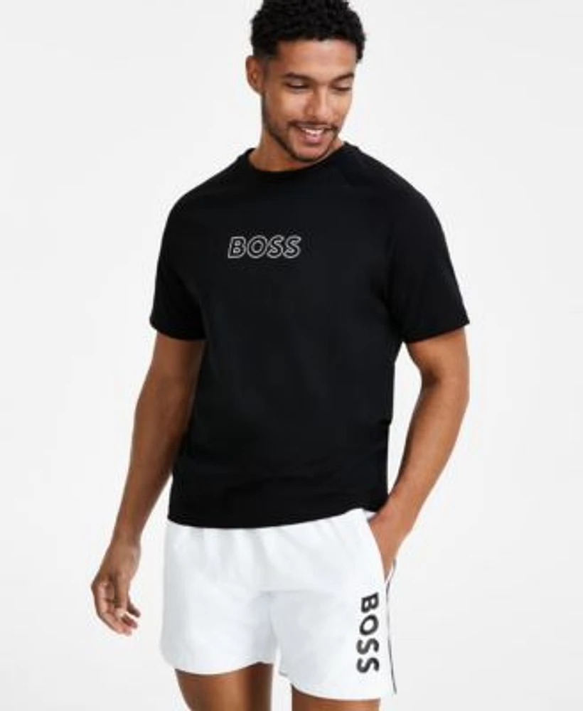 Boss By Hugo Boss Mens Logo Graphic T Shirt Logo Print 6 Swim Trunks Created For Macys