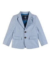 Andy & Evan Little Boys Toddler/Child Chambray Stripe Suit Set