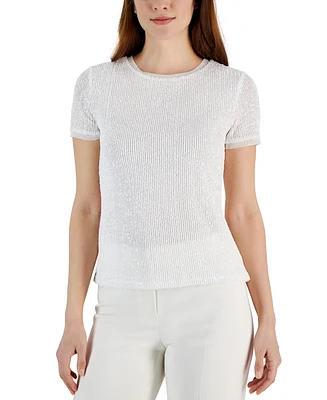 Anne Klein Petite Sequined T-Shirt