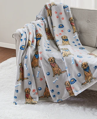 Premier Comfort Cozy Plush Printed Throw, 50" x 70", Created for Macy's