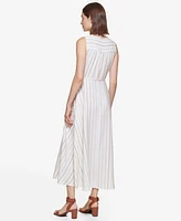 Calvin Klein Women's Striped Wrap Midi Dress