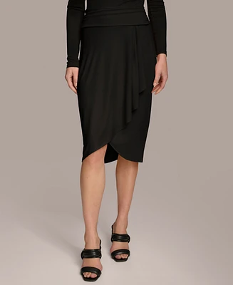 Donna Karan Women's Faux Wrap Skirt