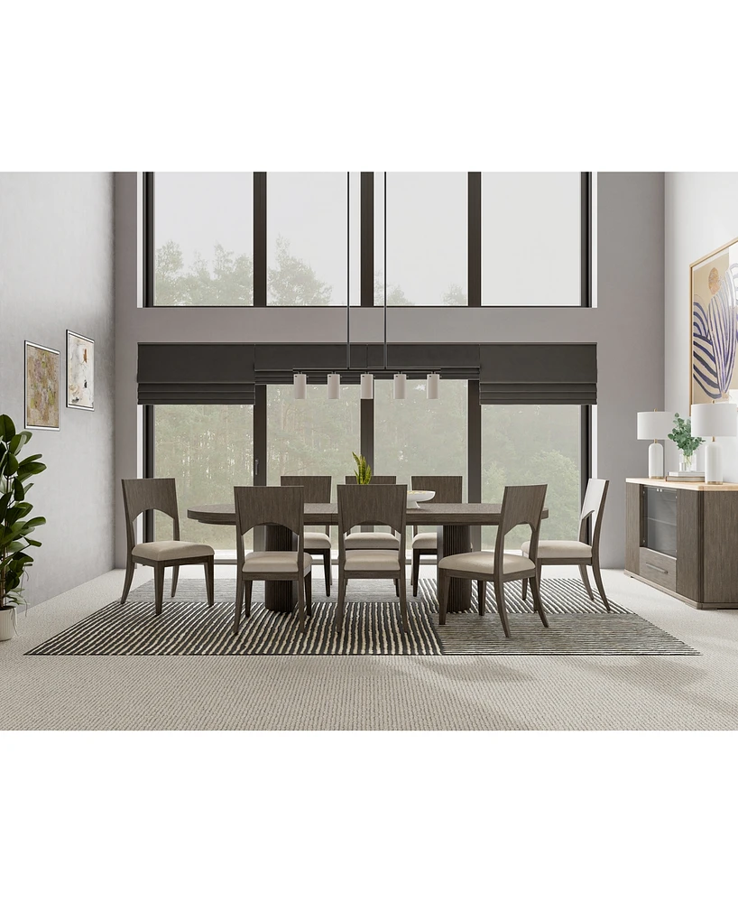 Frandlyn 9pc Dining Set (Table + 8 Side Chairs)