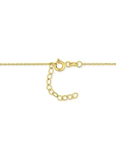 Sapphire (1-1/4 ct. t.w.) & Diamond (1/4 ct. t.w.) Lariat Necklace in 14k Gold, 16-1/2" + 1" extender