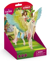 Schleich Bayala Fairy Surah with Glitter Pegasus Figurine Playset