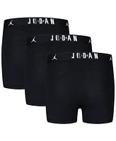 Jordan Big Boys Flight Dri-Fit Cotton Core Boxer Briefs, Pack of 3