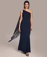 Donna Karan Women's Hardware-Trim One-Shoulder Gown