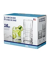 Anchor Hocking 16 Piece Manchester Drinkware Set