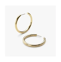 Ana Luisa Hoop Earrings - Tia Medium Gold