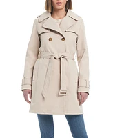Kate Spade Women's Pleated Back Water-Resistant Trench Coat