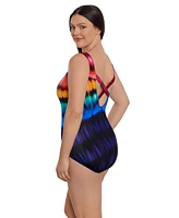 Longitude Women's X-Back Tank One-Piece Swimsuit