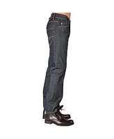 Men's Relaxed Straight Handcrafted Wash Premium Denim Signature Jeans