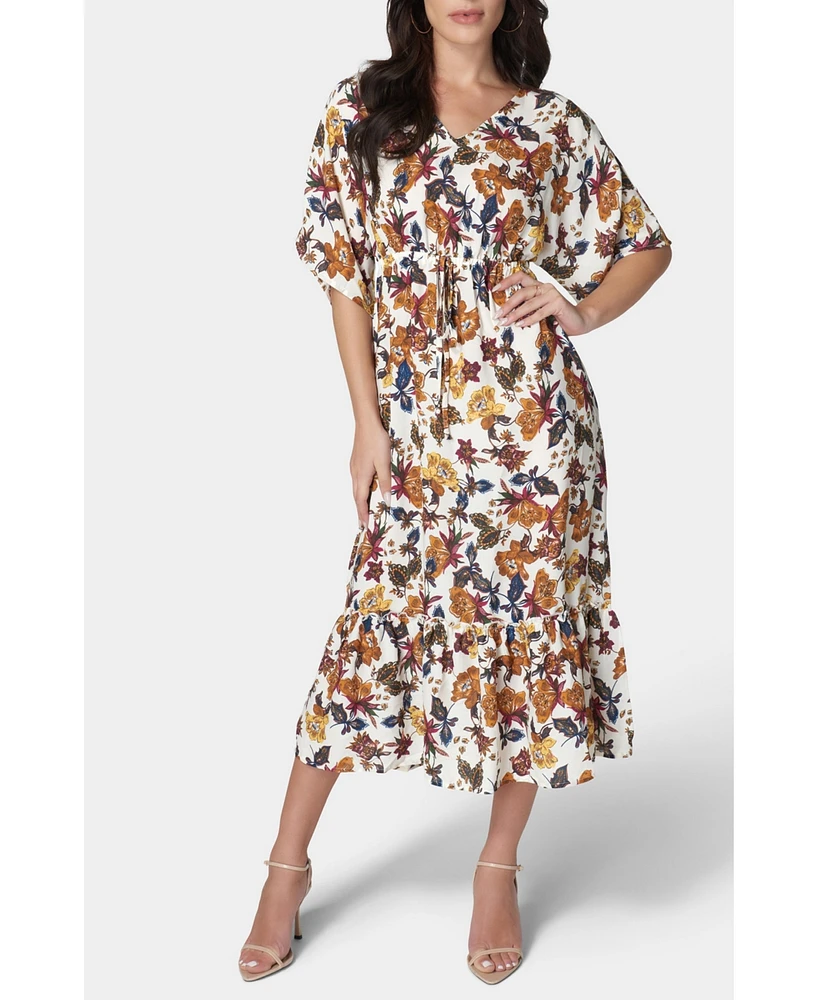 bebe Women's Printed Kimono Dress