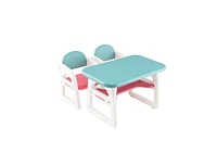 Kids Table and Chair Set with Building Blocks