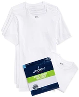 Jockey Men's Tagless 3-Pack Crew Neck Undershirts + 1 Bonus Shirt, Created for Macy's
