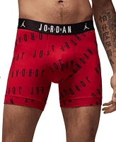 Jordan Men's 2-Pack Cotton Flight Essentials Logo Print Boxer Briefs