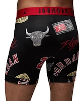Jordan Men's 2-Pack Mj Essentials Poly Dri-fit Printed Boxer Briefs