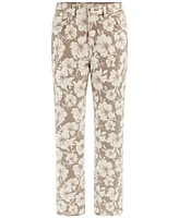 Guess Women's Girly Floral-Print Skinny-Straight Jeans