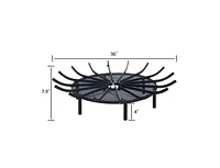 Aoodor Round Fire Pit Log Grate