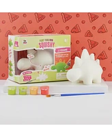 Doodle Hog Dinosaur Squishy Painting Kit - Squishy Toys for Kids, Squishies for Kids - Slow Rise Squishy Animals - Ideal Arts and Crafts, Gifts for 8